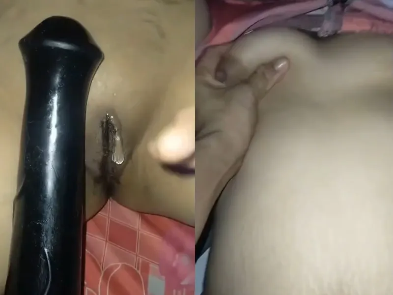 Ghệ xinh tươi vú đẹp bím múp móc lồn bằng sextoy cực sướng